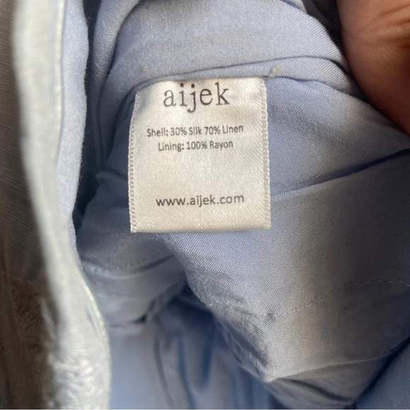 Aijek Silk Blend Lace Strapless Wide Leg  Jumpsuit Anthropologie Lace Sz 3 - Picture 11 of 15